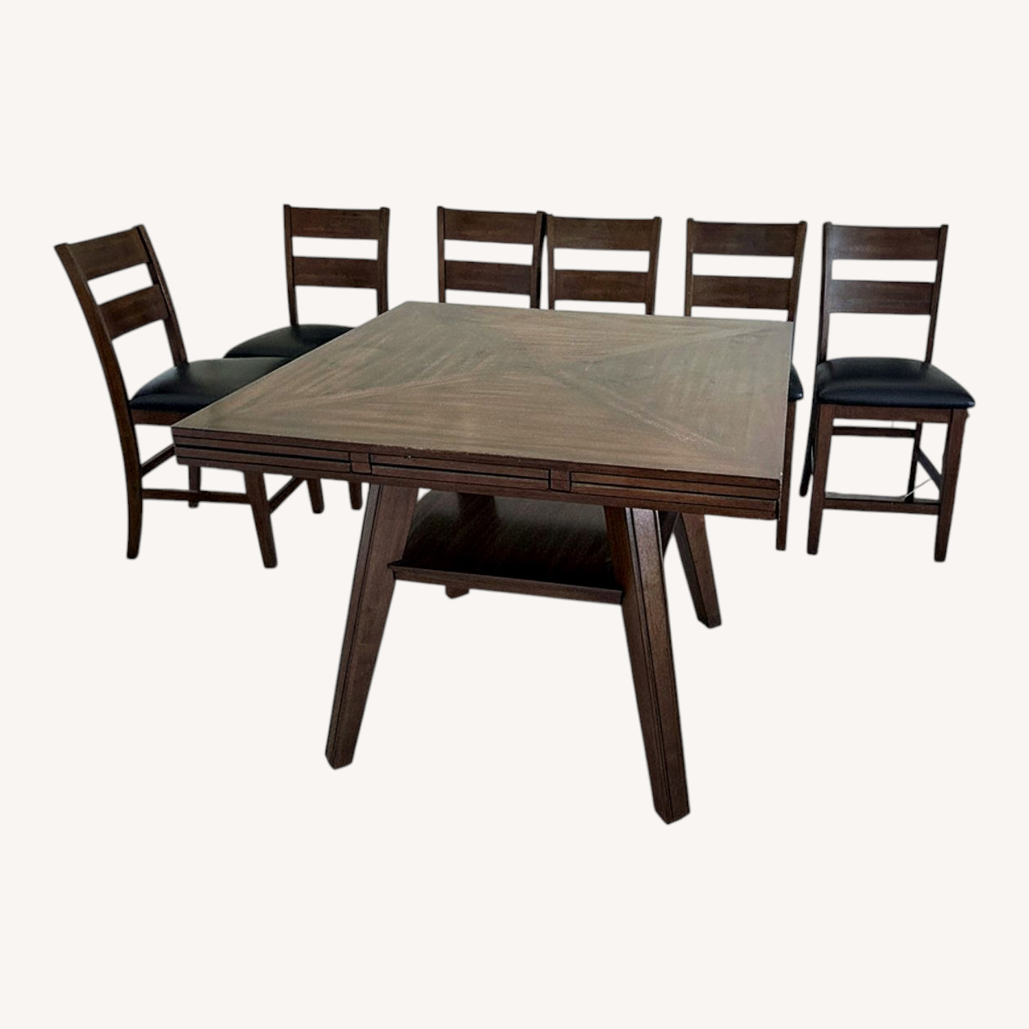 Costsco Square / Circular Dining Table and 6 Chairs - image-0