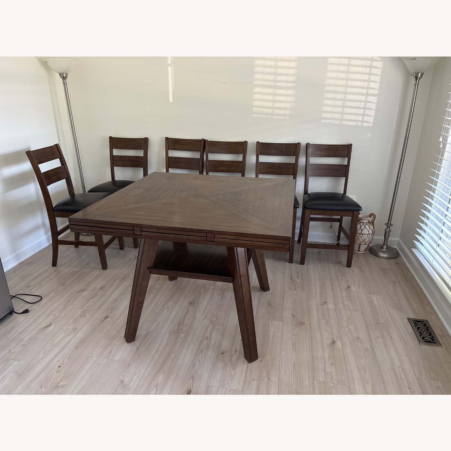 Costsco Square / Circular Dining Table and 6 Chairs - image-2