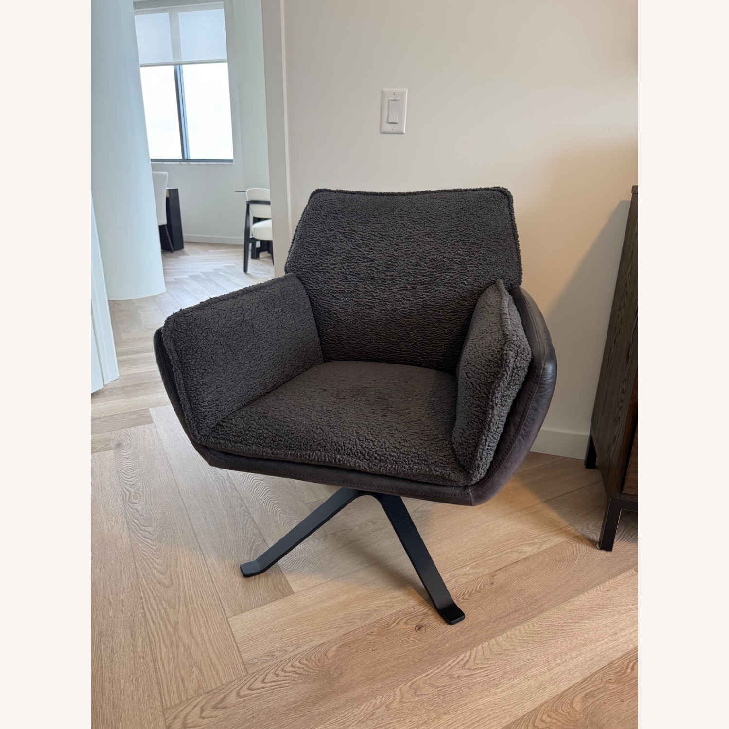 Arhaus Dark Brown Armchair - image-1