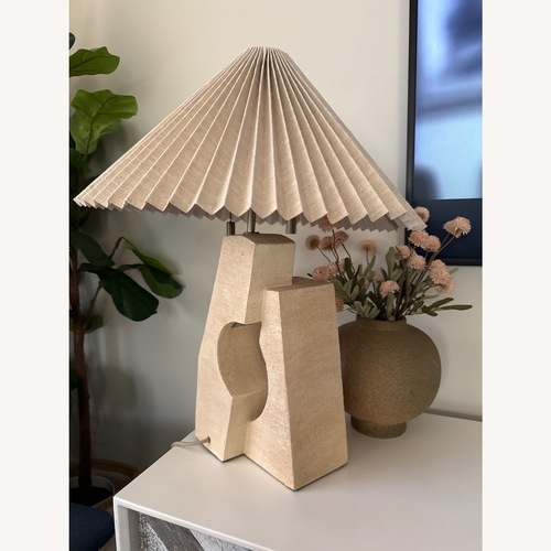 Used Crate & Barrel Natural Table Lamp for sale on AptDeco