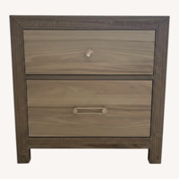 Value City Furniture Light Gray Wood Nightstands