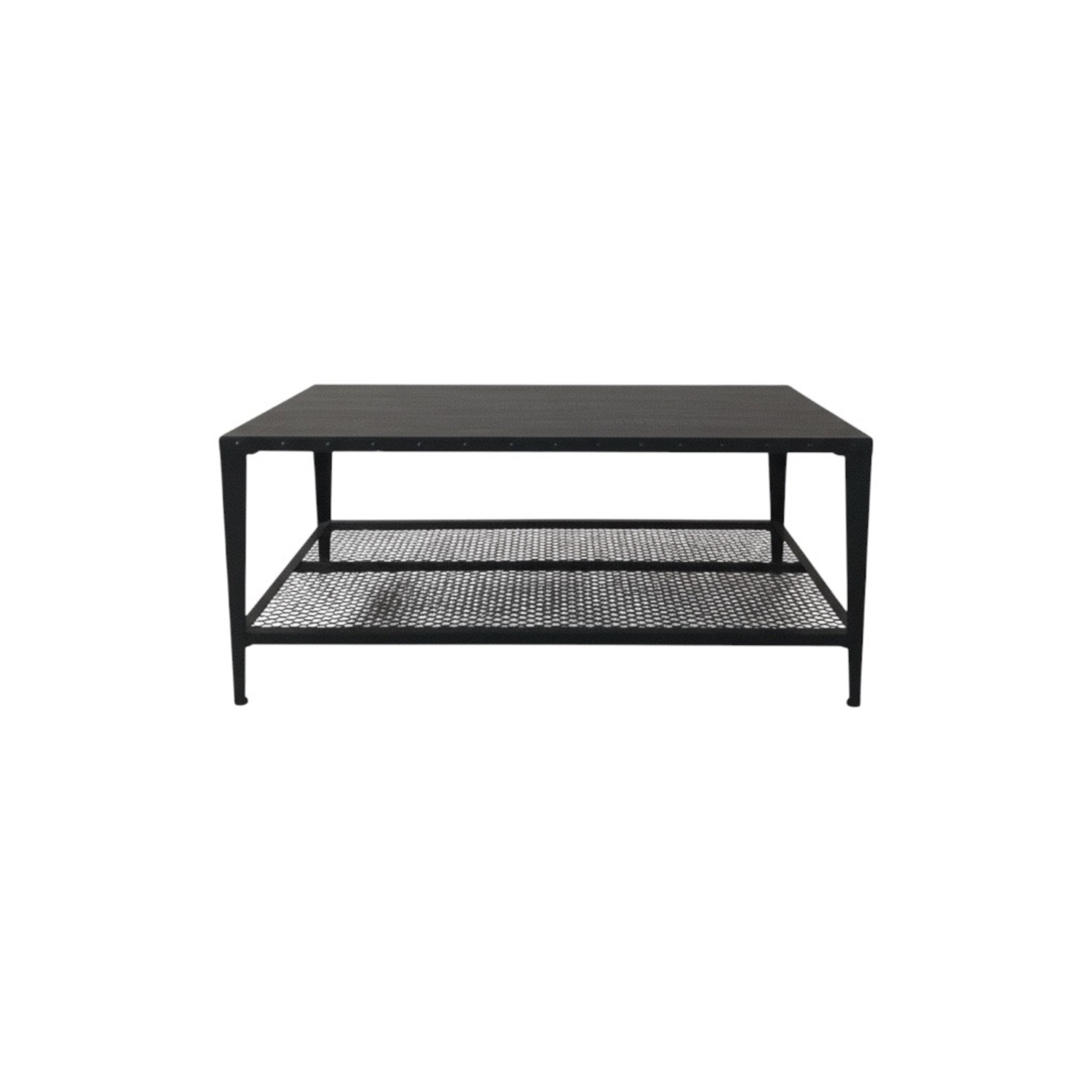 Wayfair Allewie Light Gray Metal Coffee Table - image-1
