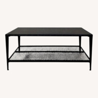 Wayfair Allewie Light Gray Metal Coffee Table