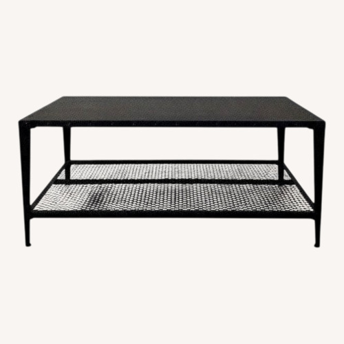 Used Wayfair Allewie Light Gray Metal Coffee Table for sale on AptDeco