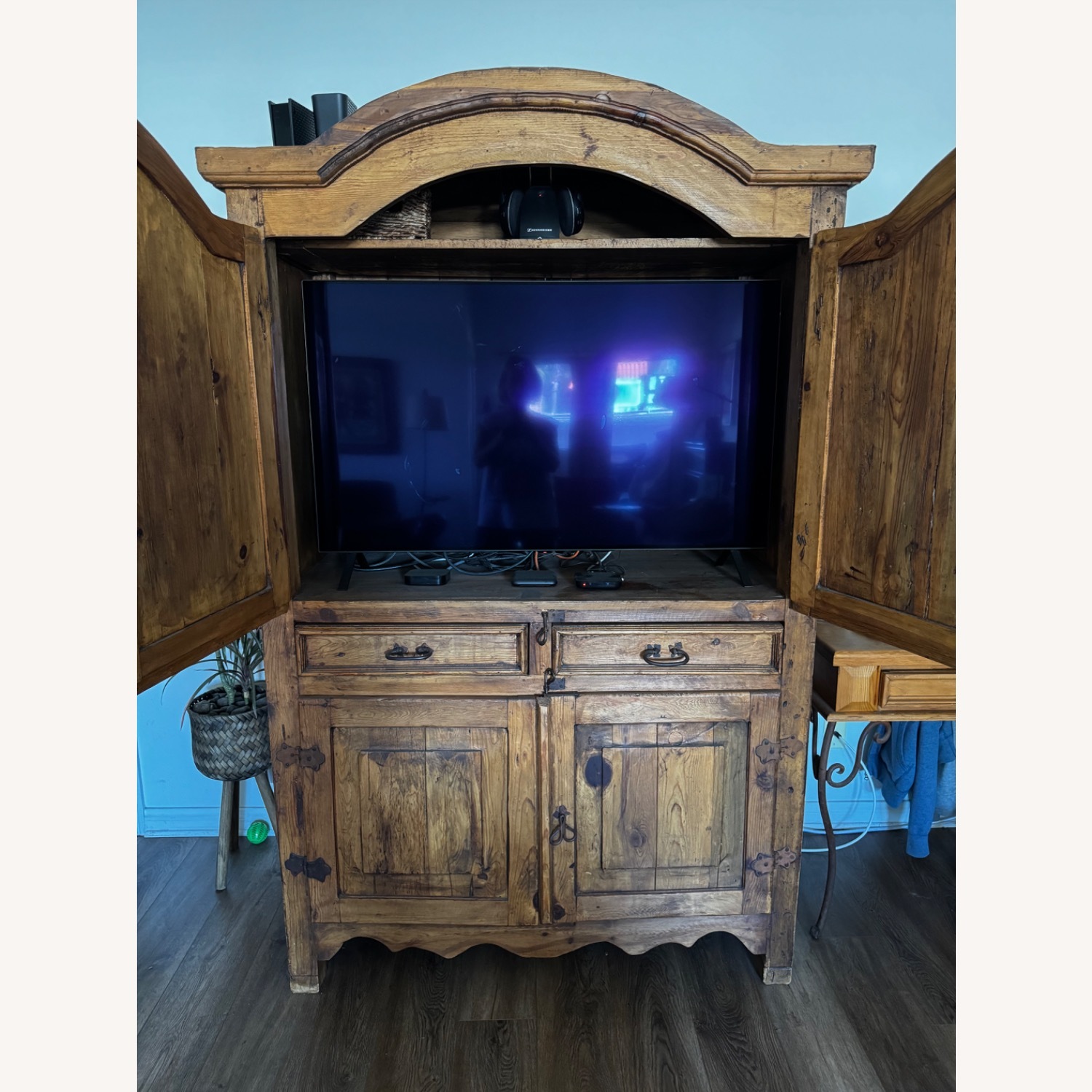Village Pine Light Brown Armoire - image-2