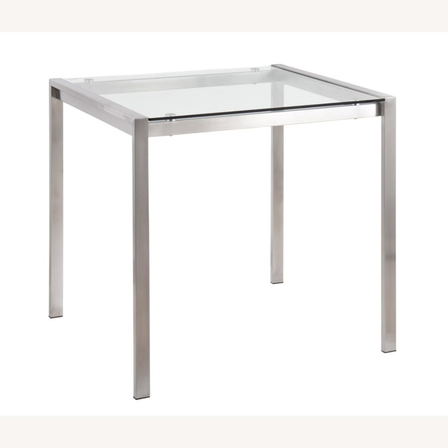 LumiSource Silver Glass Dining Table - image-3