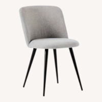 West Elm Light Gray Fabric Dining Chair