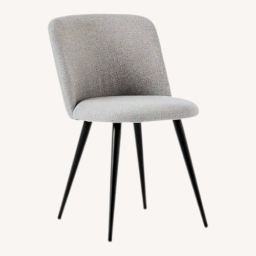 Used West Elm Light Gray Fabric Dining Chair for sale on AptDeco