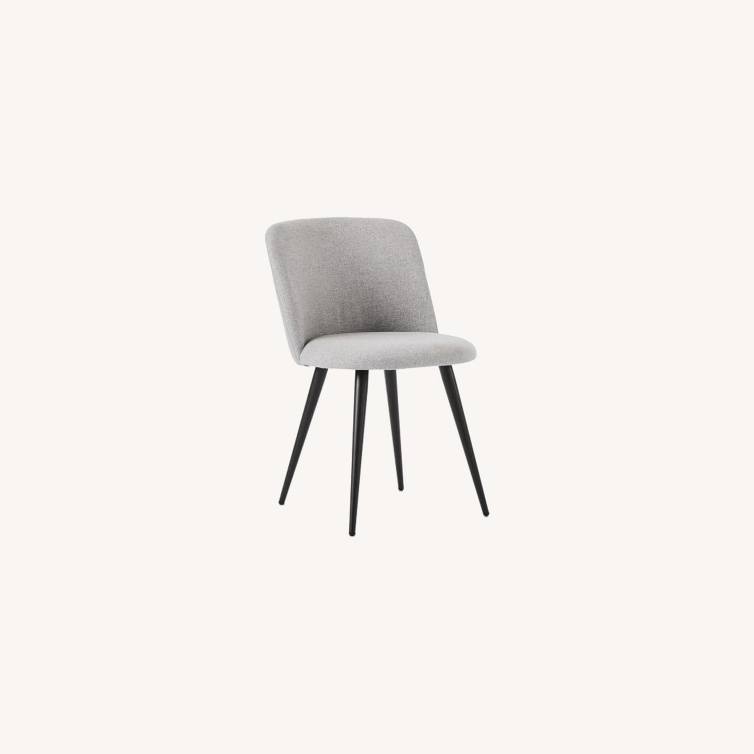 West Elm Light Gray Fabric Dining Chair - image-6