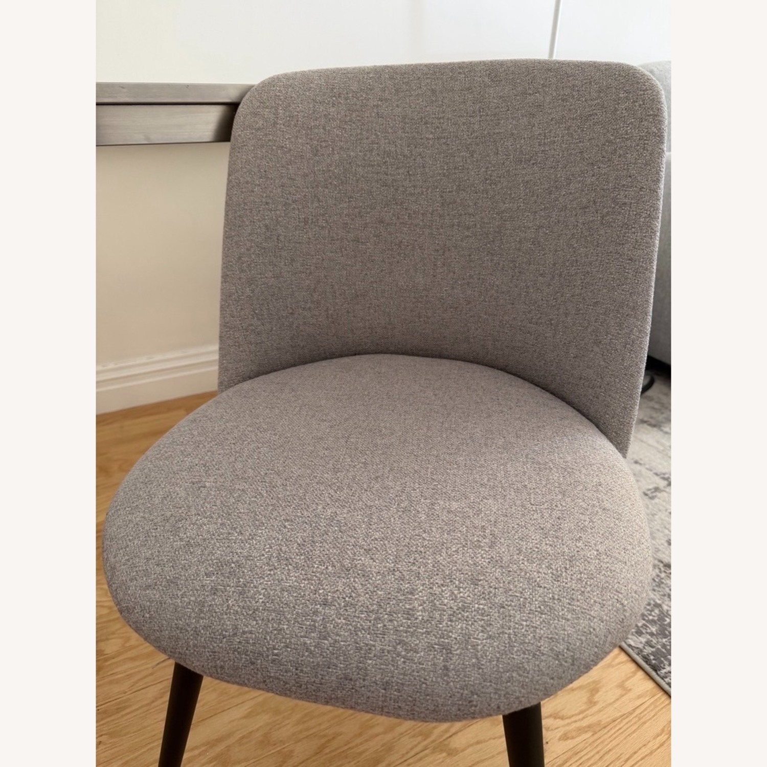 West Elm Light Gray Fabric Dining Chair - image-3