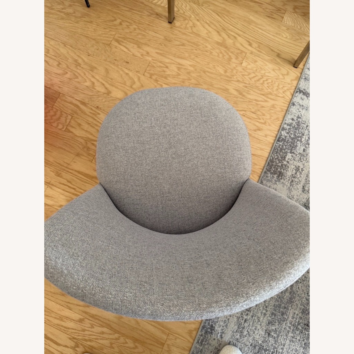 West Elm Light Gray Fabric Dining Chair - image-4