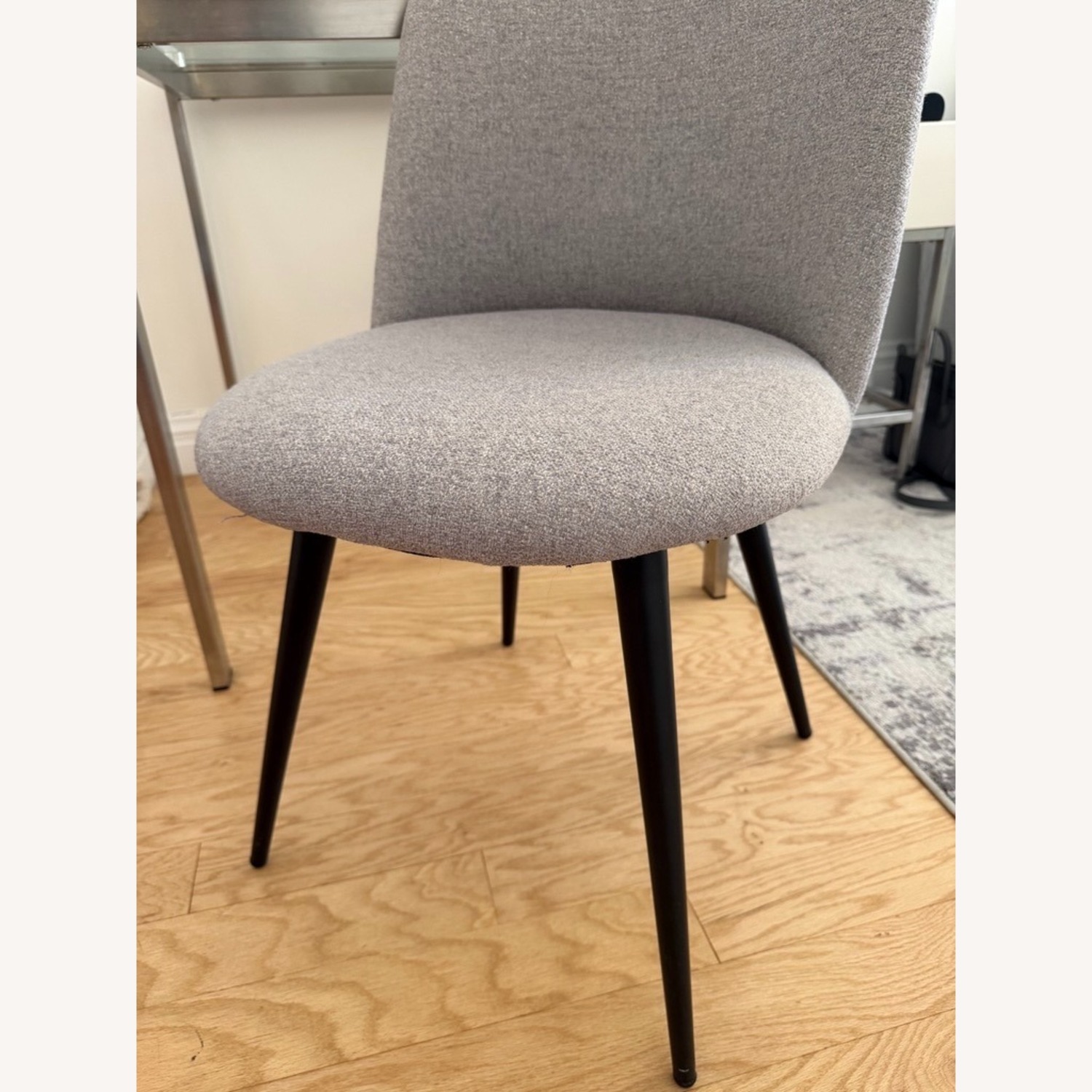 West Elm Light Gray Fabric Dining Chair - image-5