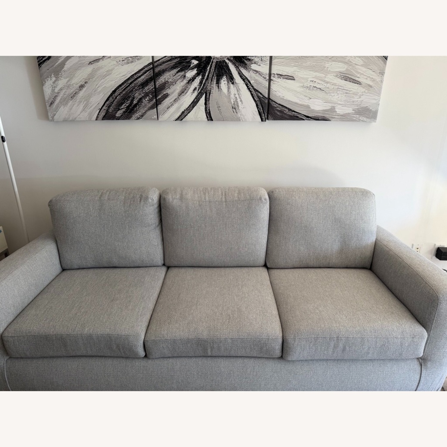 Wayfair Light Gray Fabric 3+ Seater Sofa - image-2