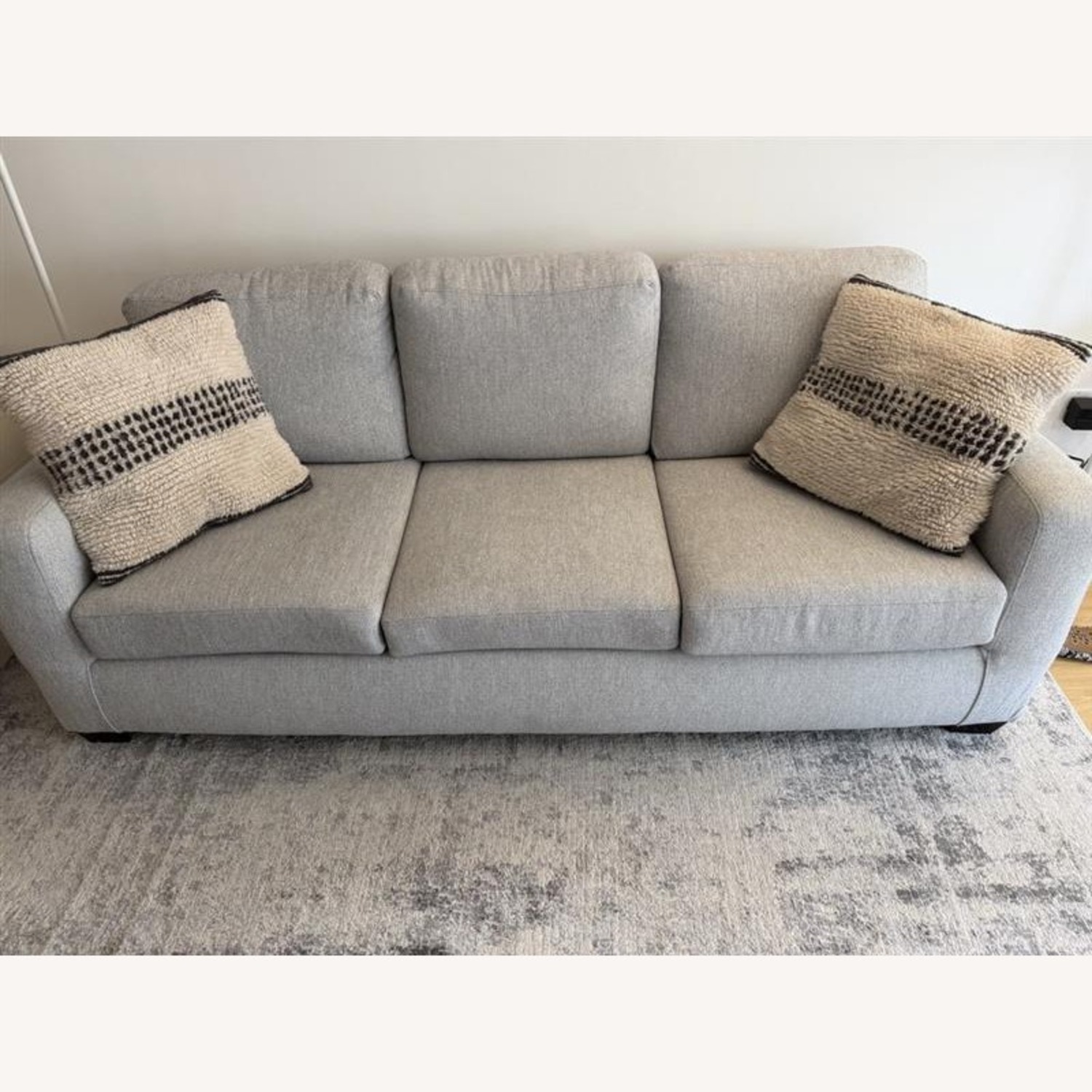 Wayfair Light Gray Fabric 3+ Seater Sofa - image-5