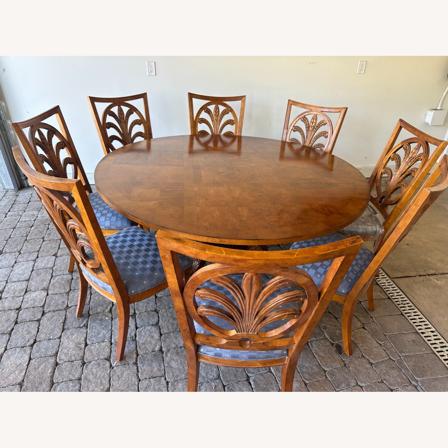 Century Furniture Round Dining Table & 8 Chairs - image-1