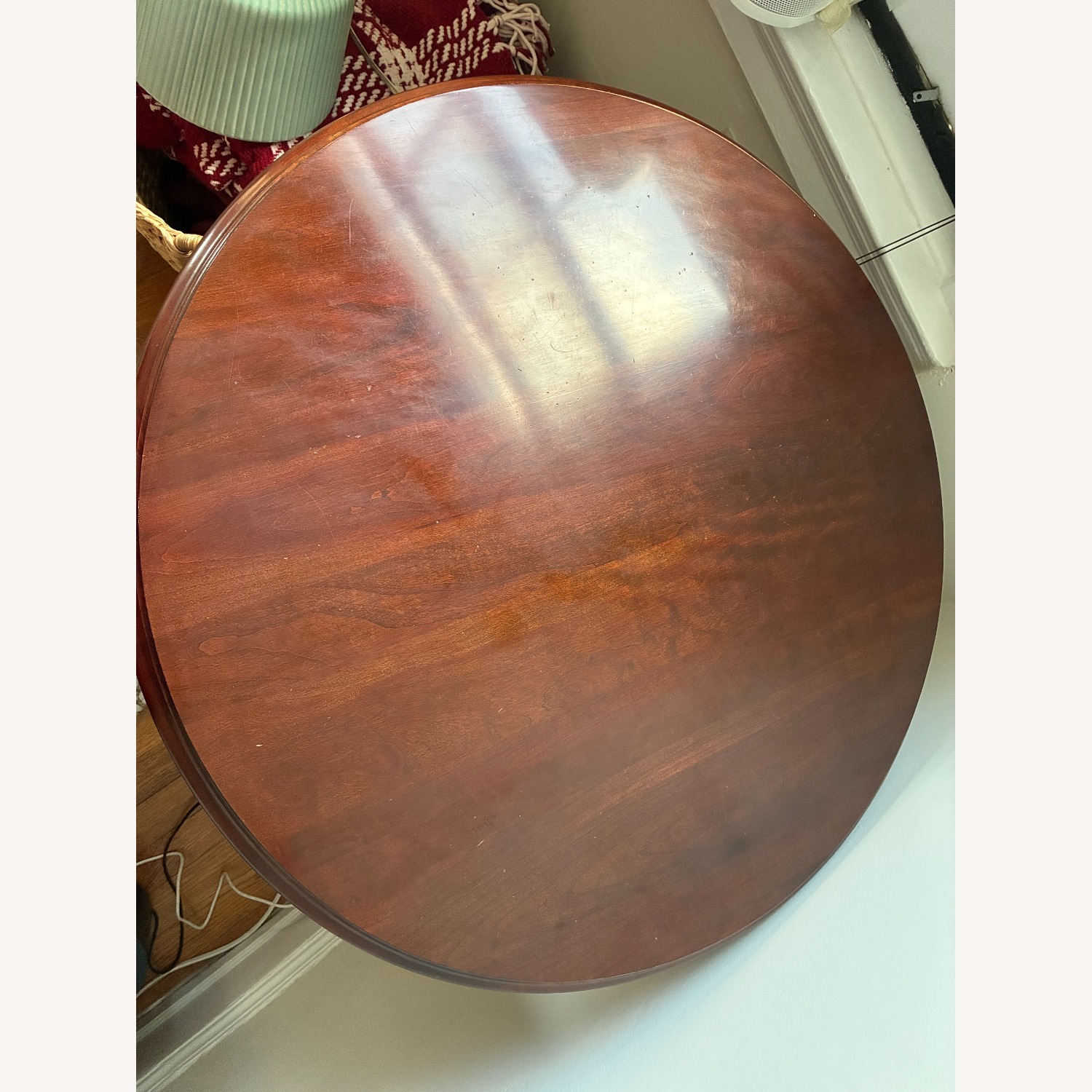 Ethan Allen Dark Brown Wood Side Table - image-4