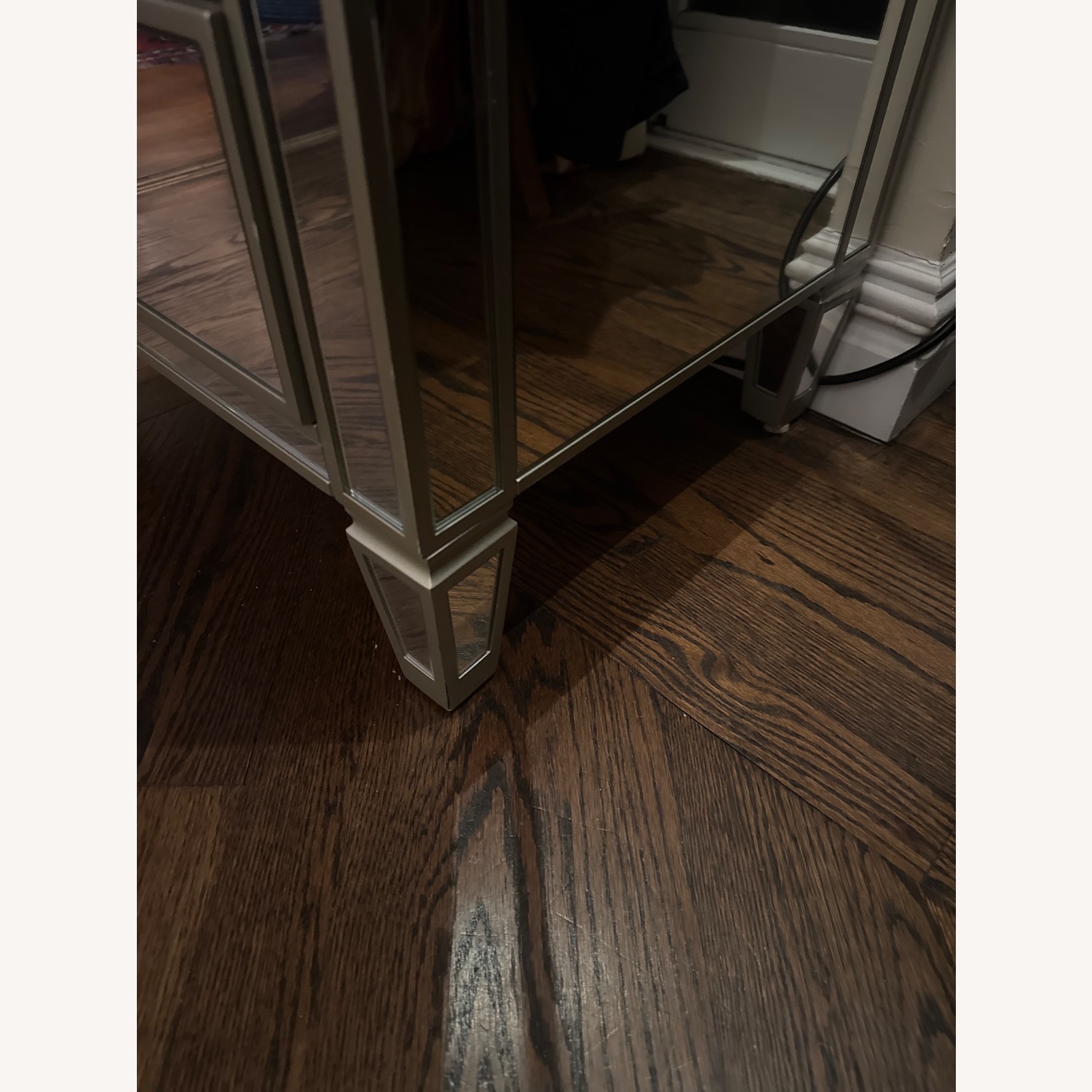 Vintage/Antique Light Gray Armoire - image-7