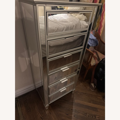 Used Vintage/Antique Light Gray Armoire for sale on AptDeco