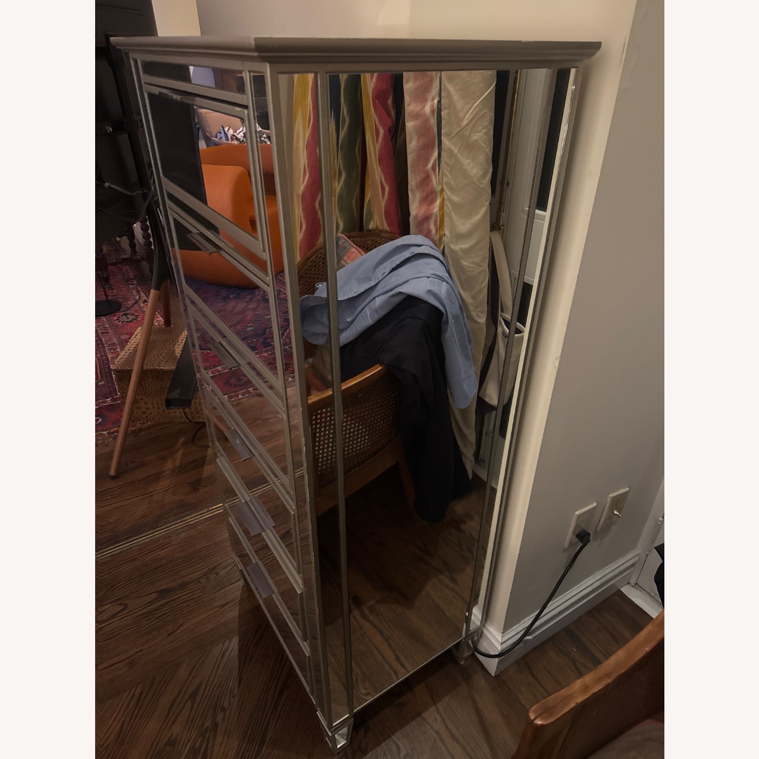 Vintage/Antique Light Gray Armoire - image-3