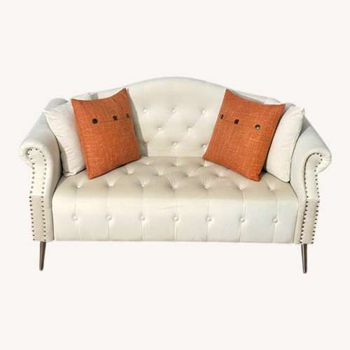 Used Vintage/Antique White Seater Sofa for sale on AptDeco