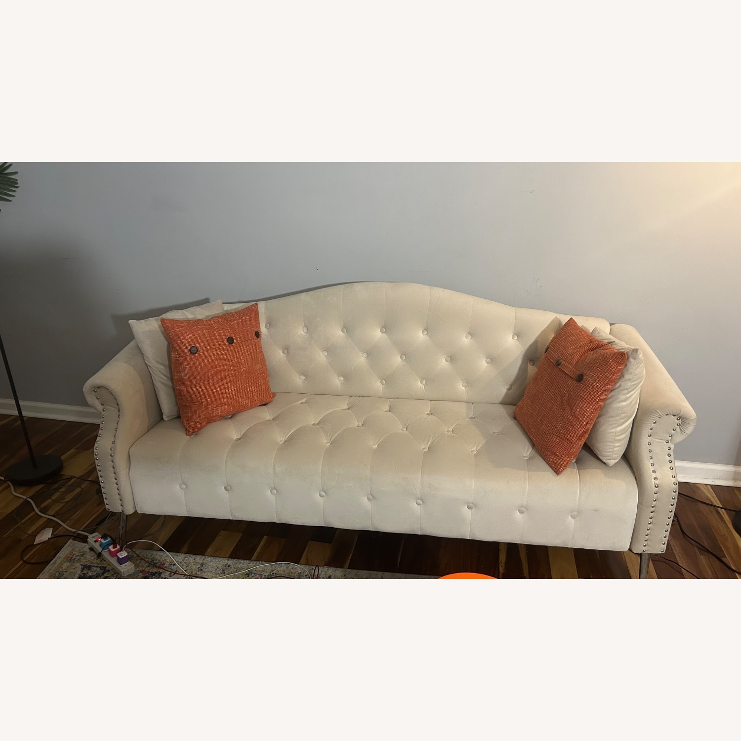 Vintage/Antique White Seater Sofa - image-3