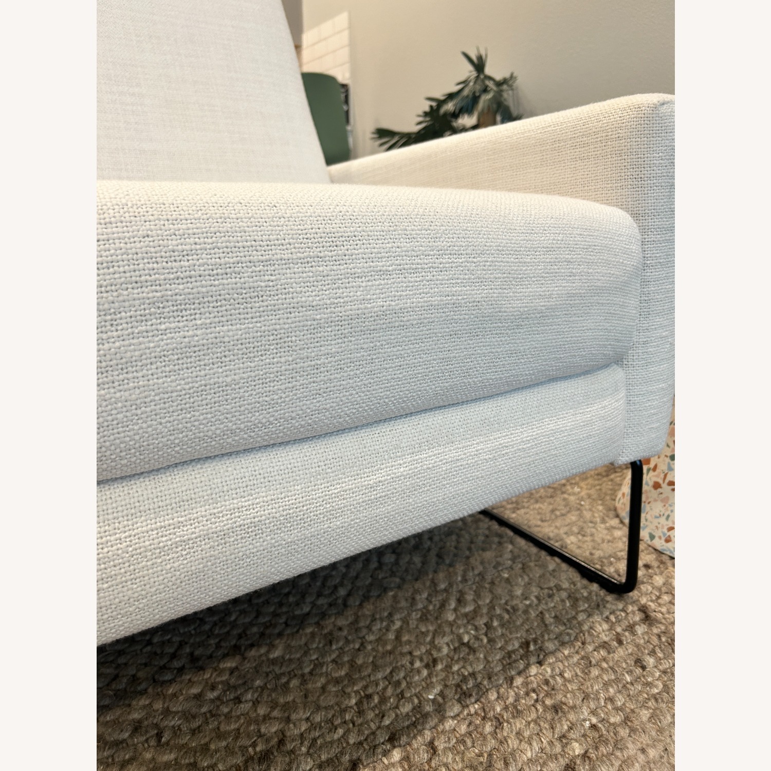 Design Within Reach Flight White Fabric Recliner - image-11