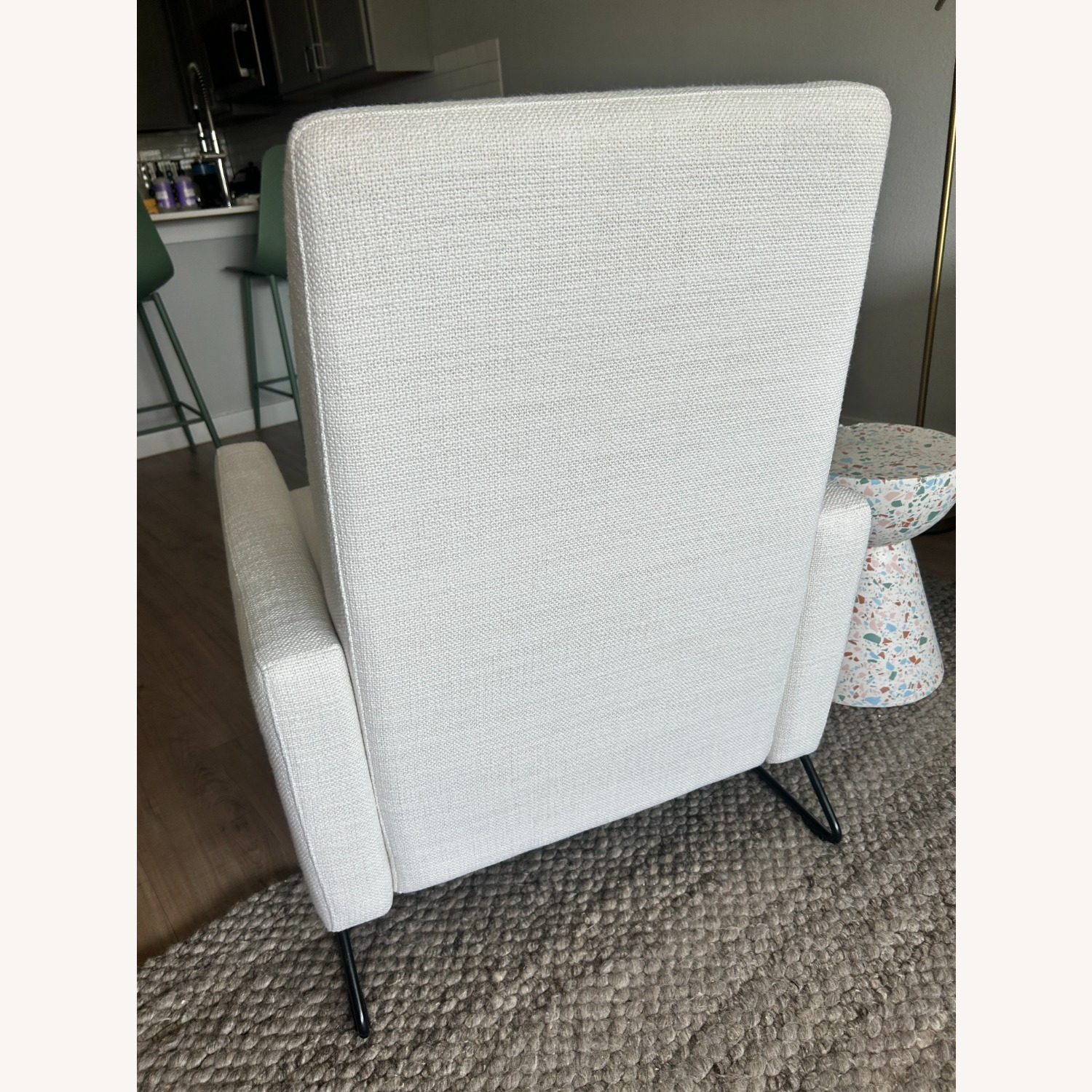 Design Within Reach Flight White Fabric Recliner - image-3