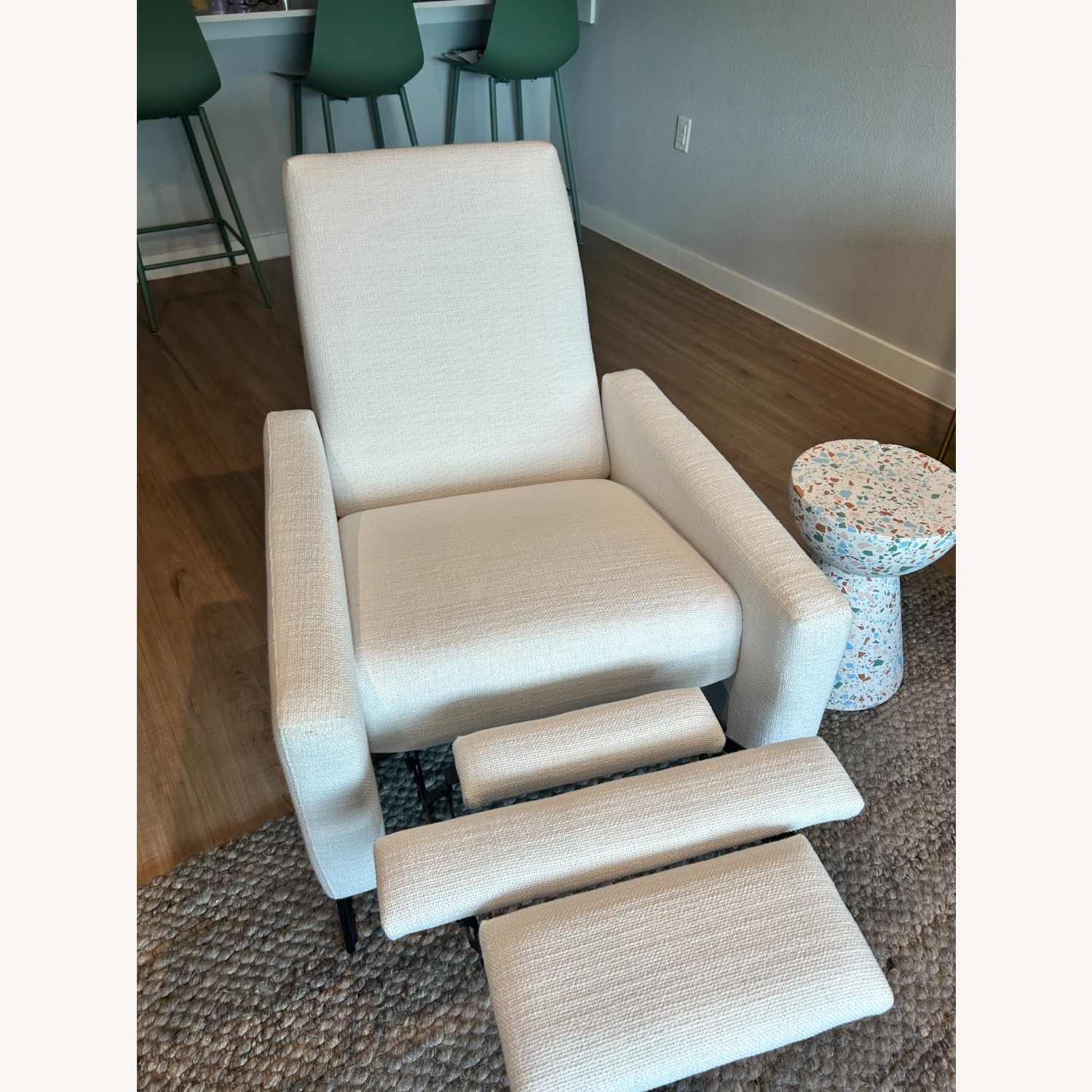 Design Within Reach Flight White Fabric Recliner - image-4