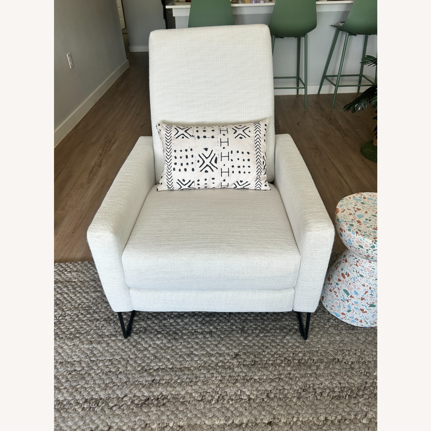 Design Within Reach Flight White Fabric Recliner - image-10
