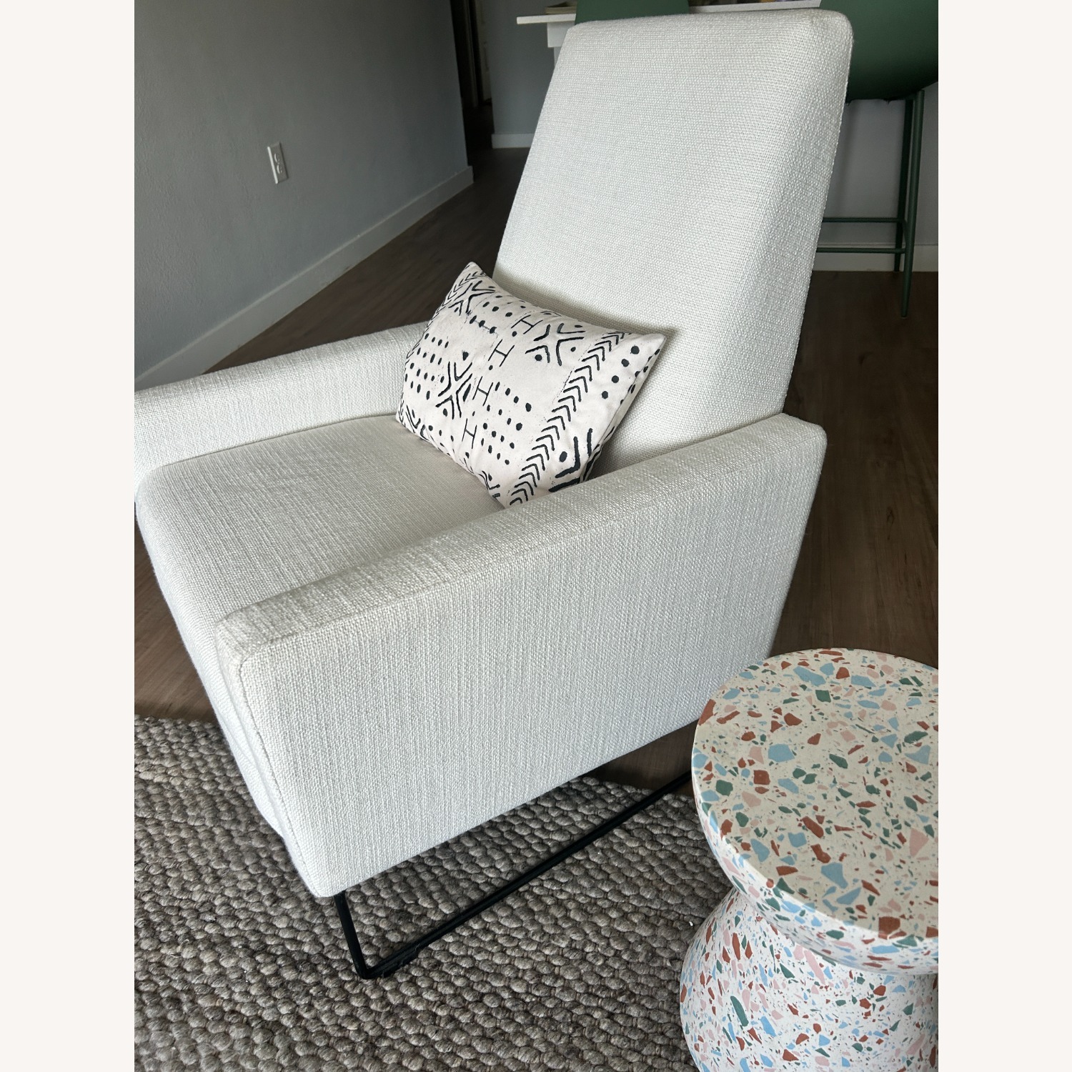 Design Within Reach Flight White Fabric Recliner - image-2