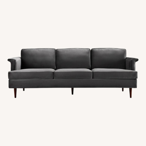 Used Birch Lane Dark Gray Velvet 3+ Seater Sofa for sale on AptDeco