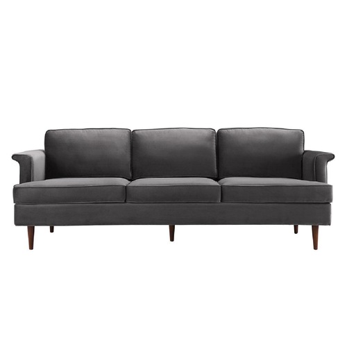Used Birch Lane Dark Gray Velvet 3+ Seater Sofa for sale on AptDeco