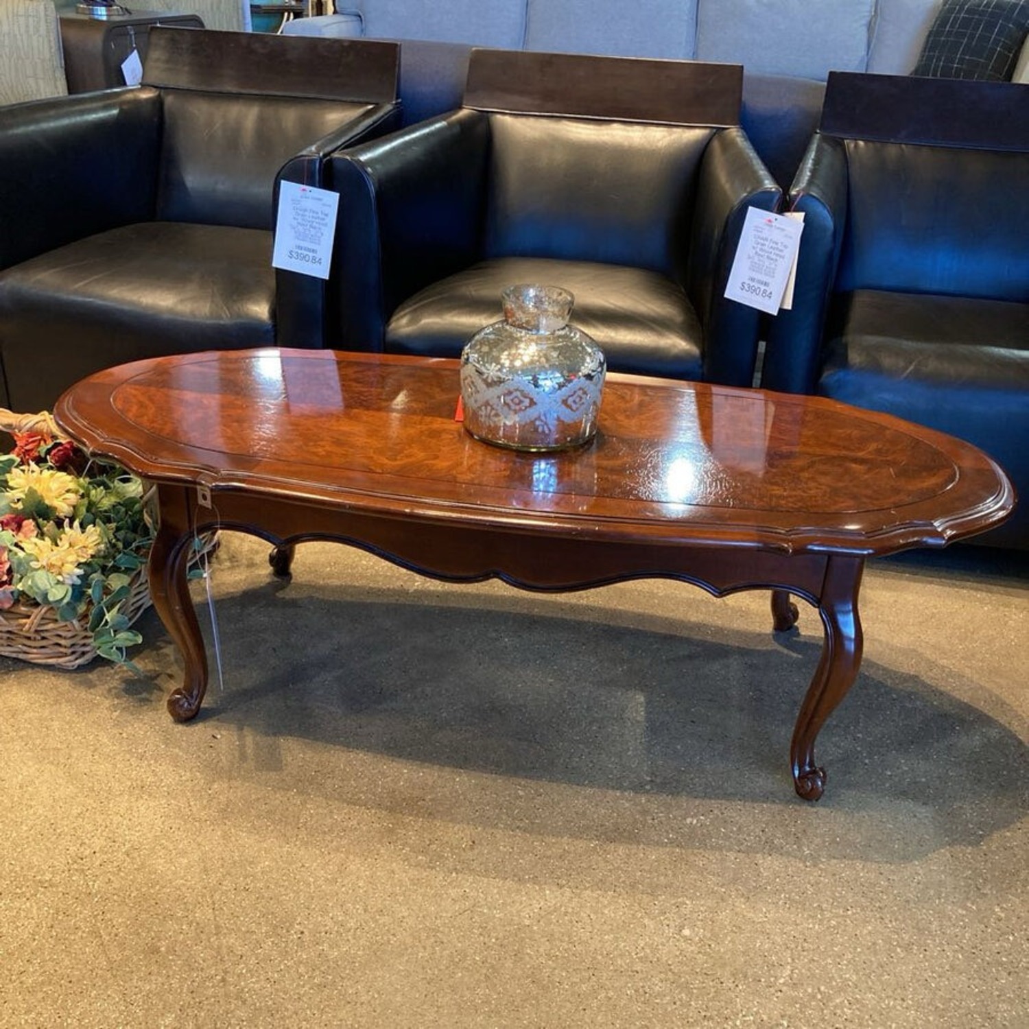 French Provincial Louis XV Style Coffee Table - image-3