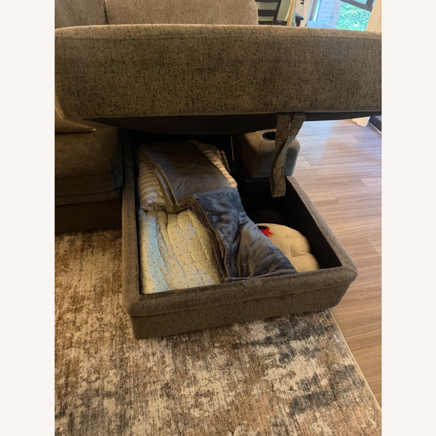Light Gray Fabric 2 Piece Sectional - image-4
