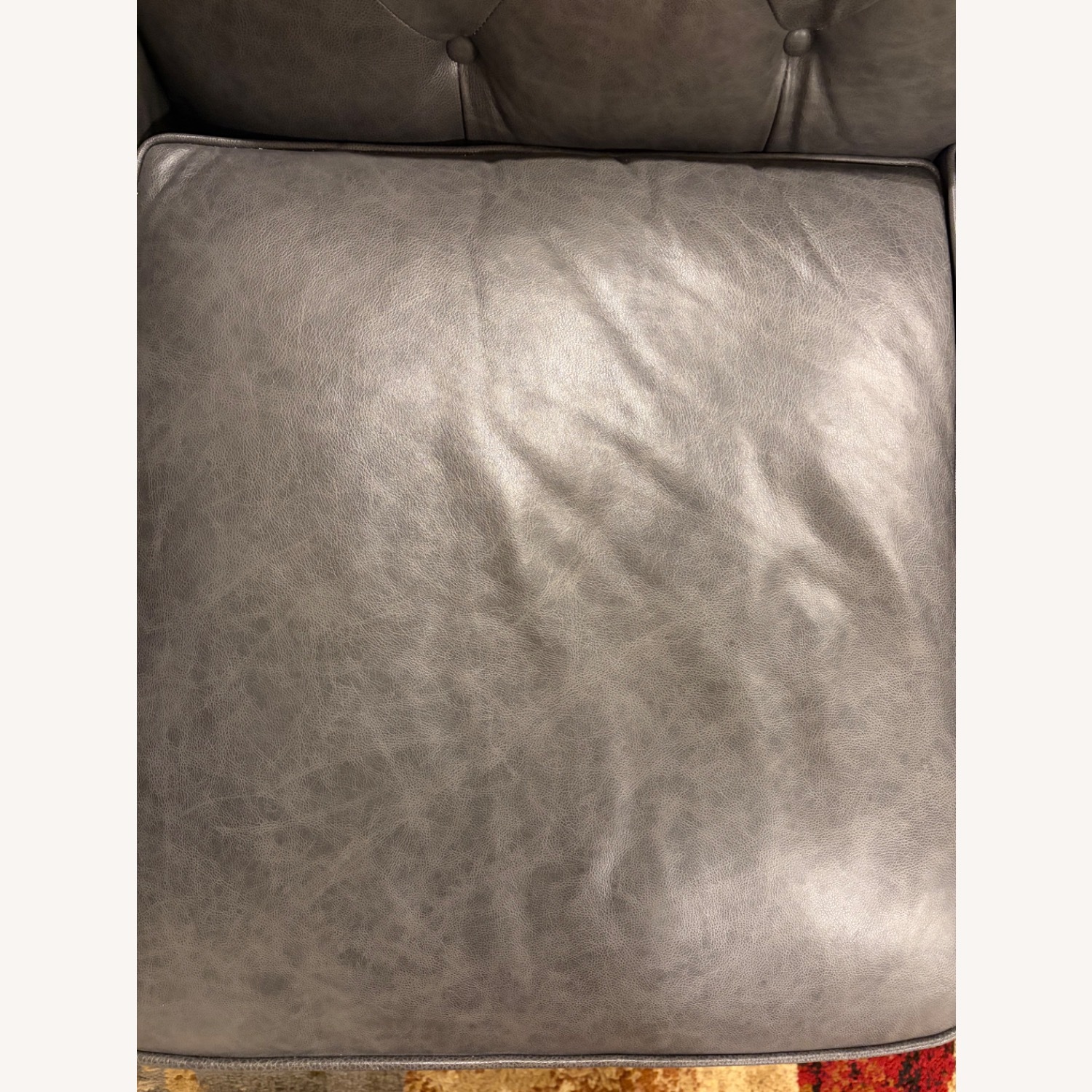 Raymour & Flanigan Hutchinson Dark Gray Chesterfield Sofa - image-9