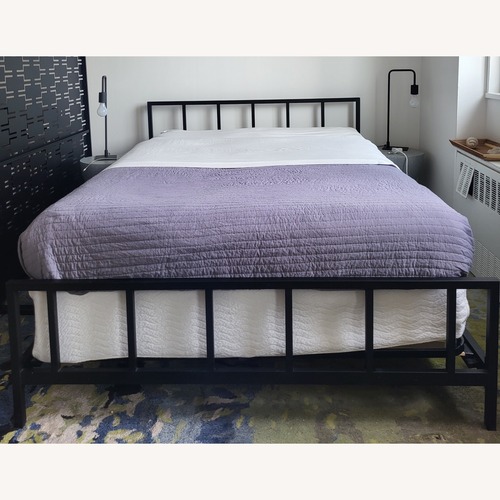 Used CB2 Alchemy Black Metal Full Bed for sale on AptDeco