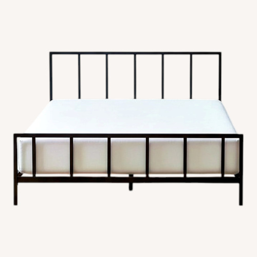 Used CB2 Alchemy Black Metal Full Bed for sale on AptDeco