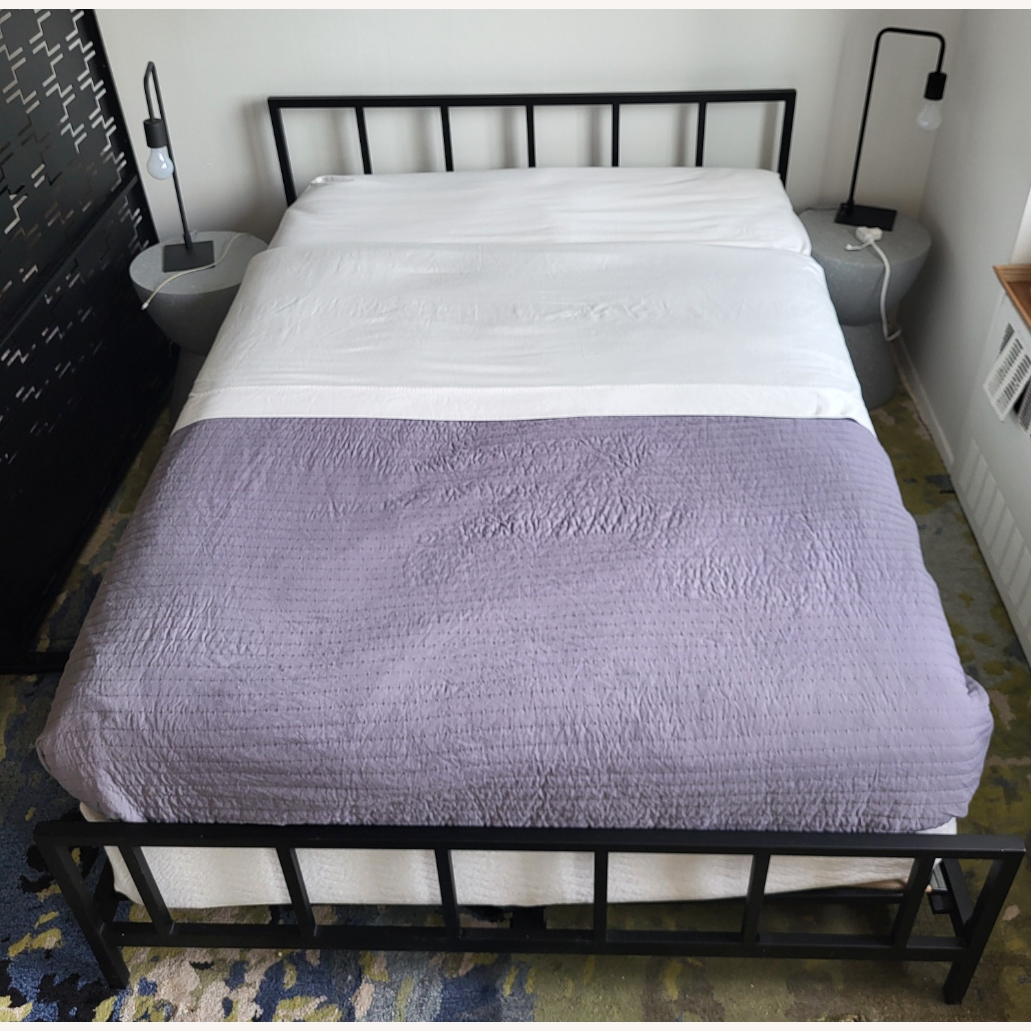 CB2 Alchemy Black Metal Full Bed - image-2