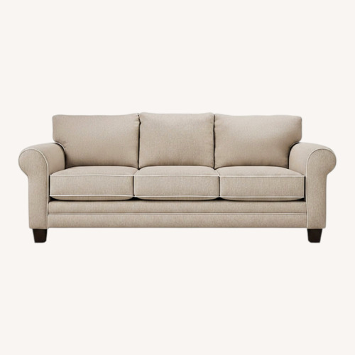 Used Raymour & Flanigan Cordelia Beige 3-Seat Sofa  for sale on AptDeco