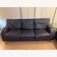 American Leather Blue 3+ Seater Sofa