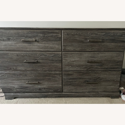 Used Modern Weathered Gray 6-Drawer Dresser for sale on AptDeco