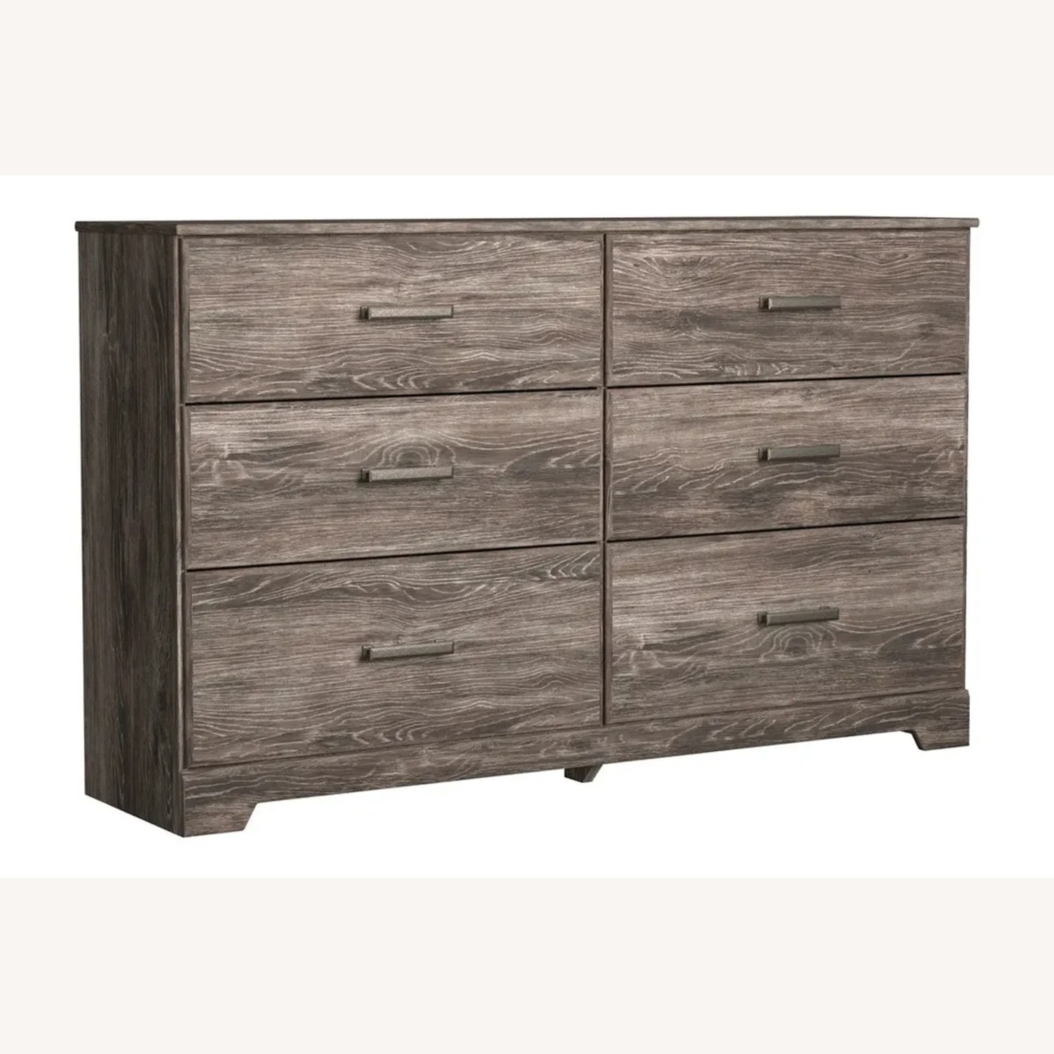 Modern Weathered Gray 6-Drawer Dresser - image-5