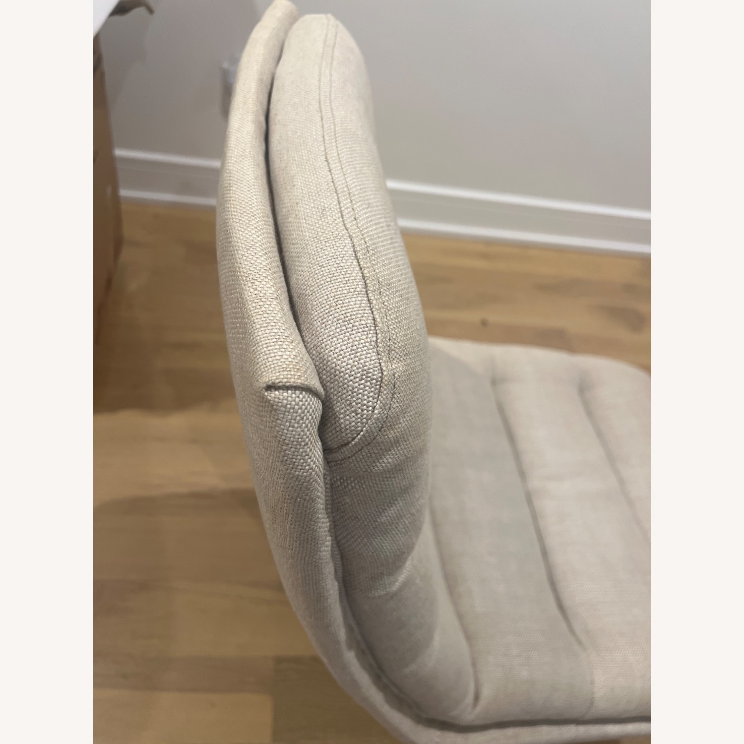 Restoration Hardware Natural Linen Office Chair - image-5