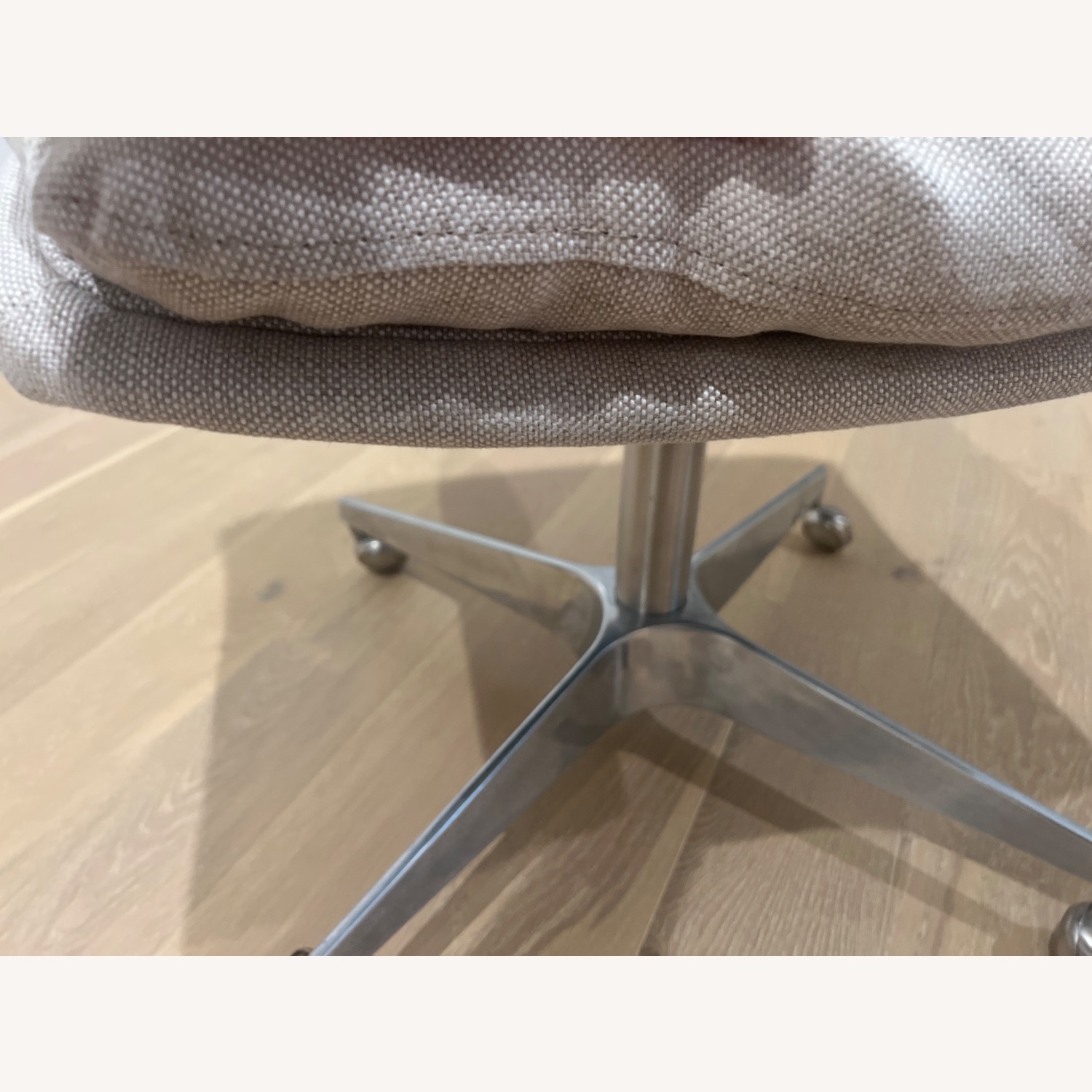 Restoration Hardware Natural Linen Office Chair - image-8