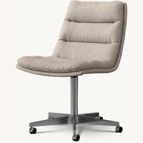 Used Restoration Hardware Natural Linen Office Chair for sale on AptDeco