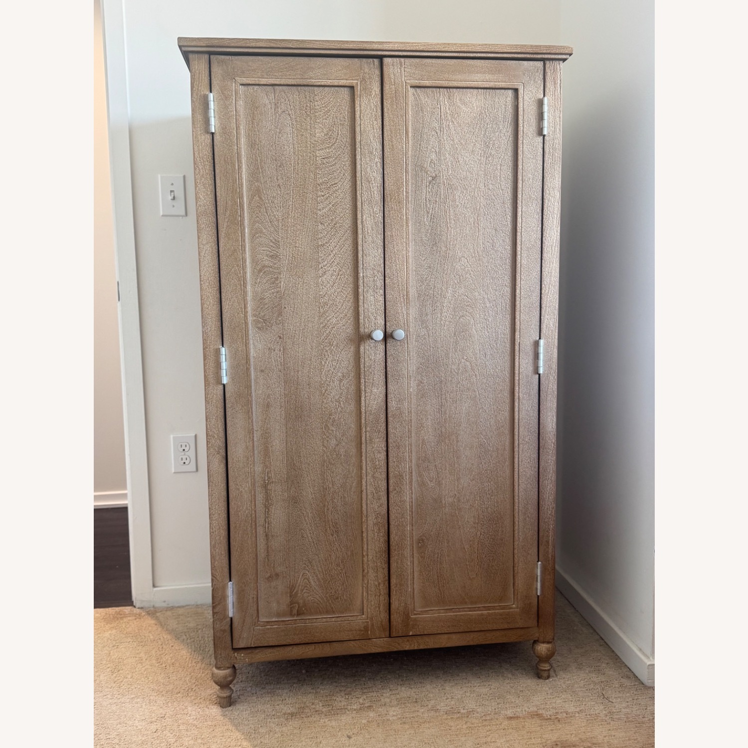 Pottery Barn Astoria Wood Armoire - image-1