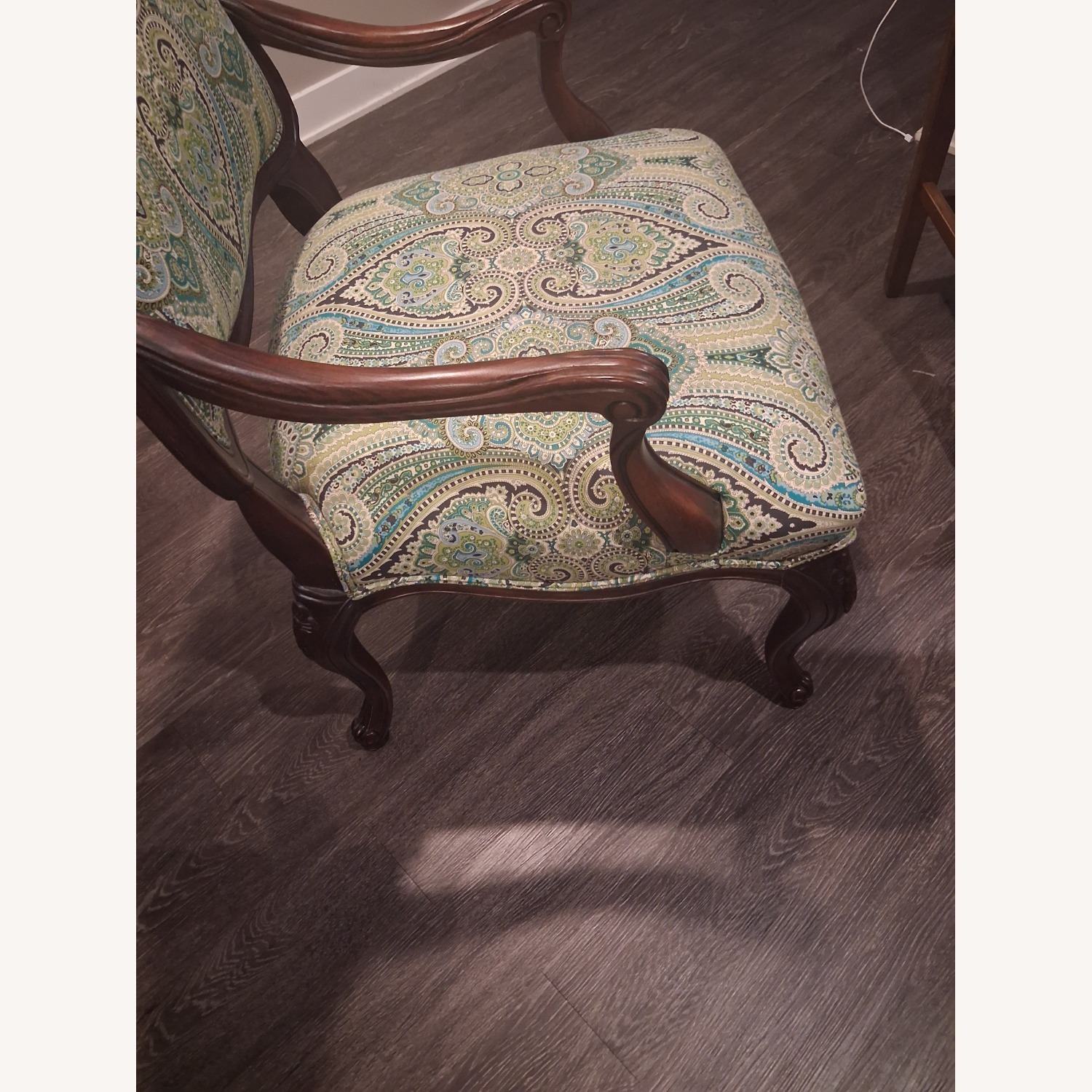 Antique 19thC Victorian Mahogany Armchair - Tufted - image-1