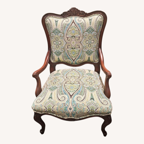 Used Antique 19thC Victorian Mahogany Armchair - Tufted for sale on AptDeco
