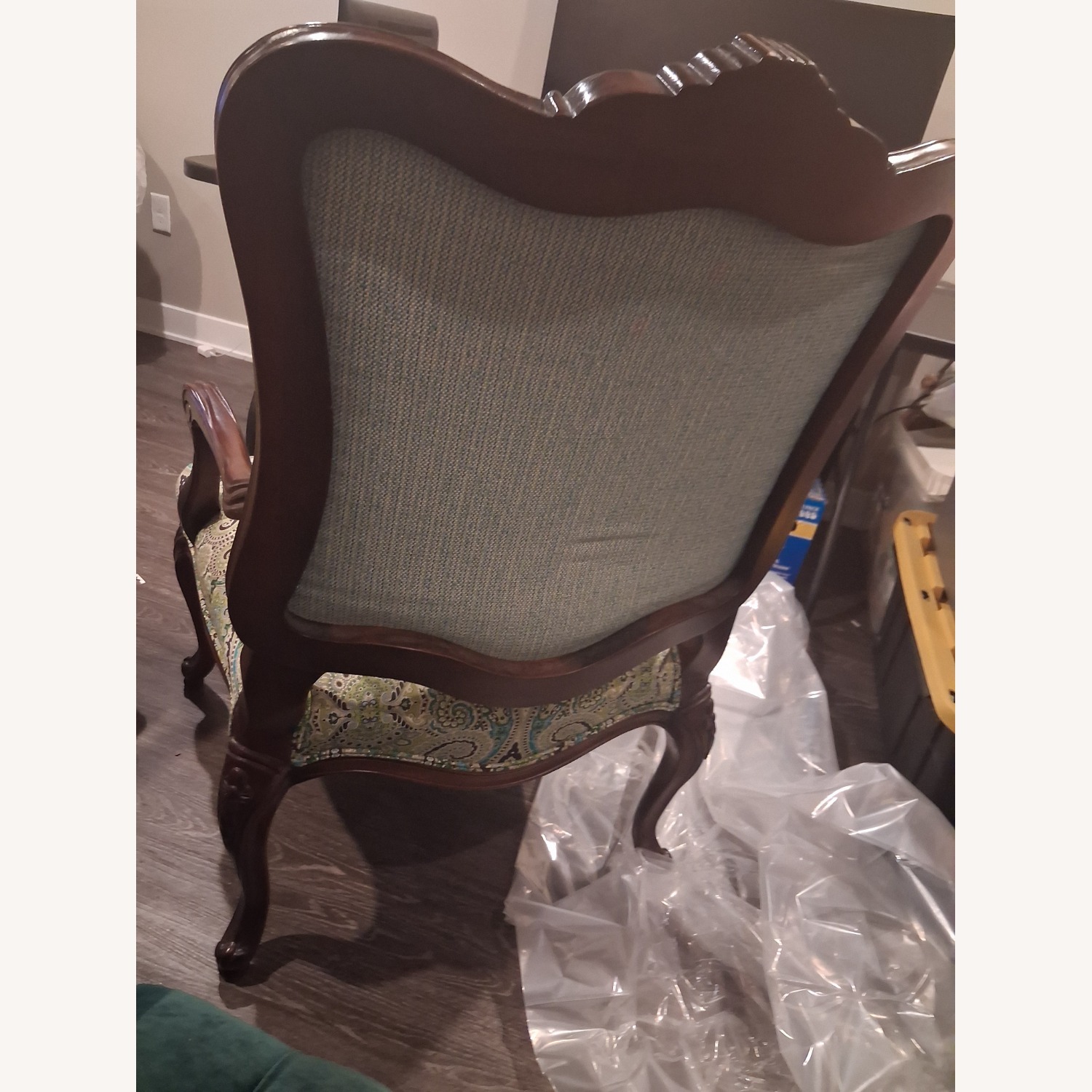 Antique 19thC Victorian Mahogany Armchair - Tufted - image-6