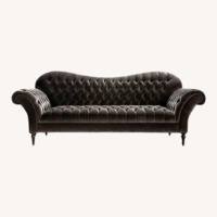 Arhaus Club 96' Green Velvet Sleeper Sofa